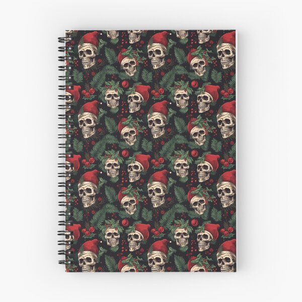 Item preview, Christmas Skull Wearing a Santa Hat designed and sold by Michele Bergh.