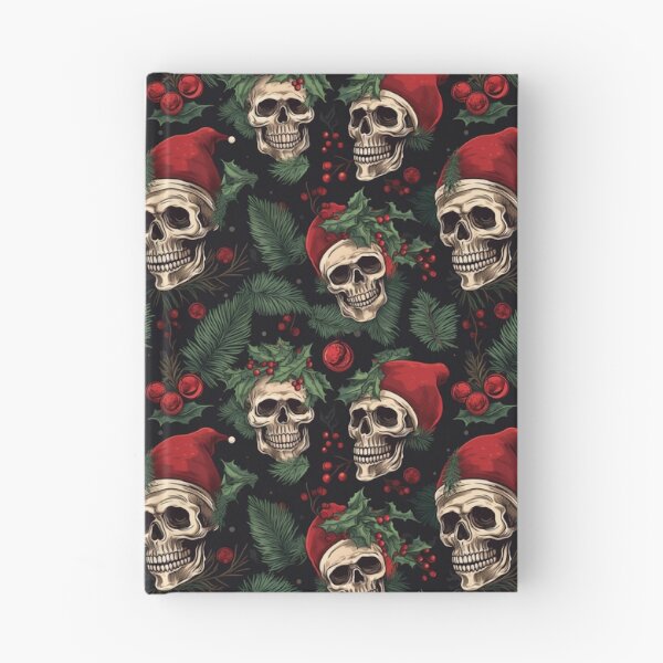 Item preview, Christmas Skull Wearing a Santa Hat designed and sold by Michele Bergh.