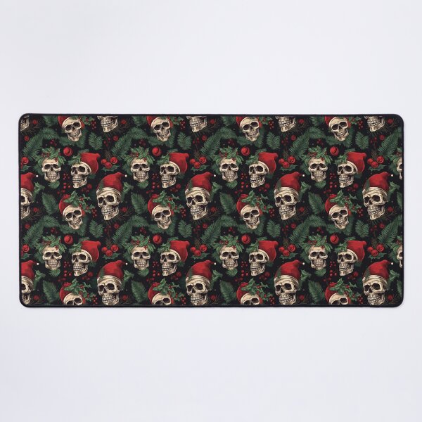 Item preview, Christmas Skull Wearing a Santa Hat designed and sold by Michele Bergh.