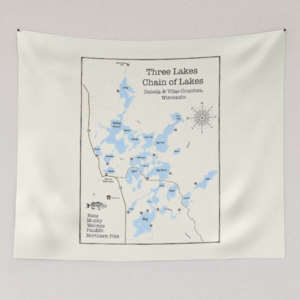 Item preview, Three Lake Chain WI in Onieda and Vilas Counties designed and sold by Jean Plout.