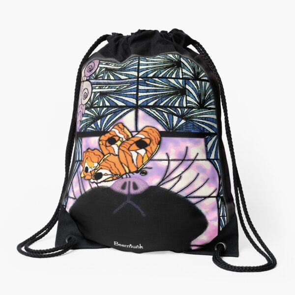 Catterfly Collection Bearmunk Original Drawstring Bag