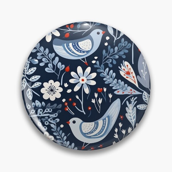 Item preview, Patrón floral de pájaro designed and sold by DefauItCube.