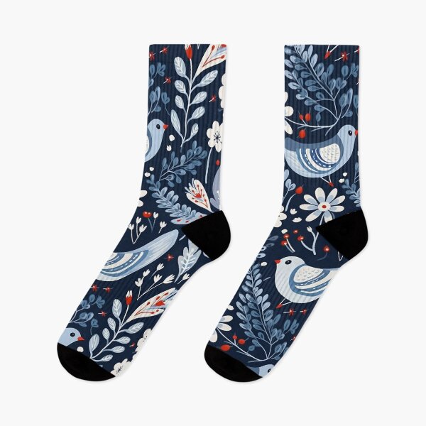 Item preview, Bird floral pattern designed and sold by DefauItCube.