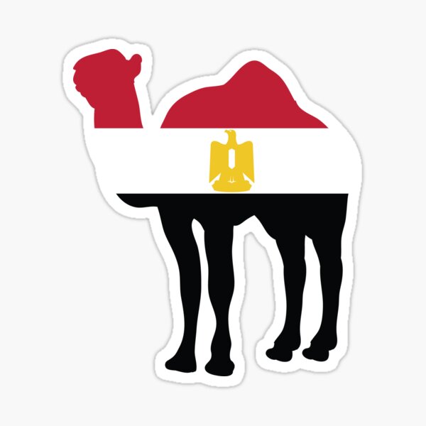 Egypt Camel Flag Sticker
