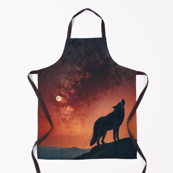 Item preview, Full moon wolf art designed and sold by ZenStickConcept.