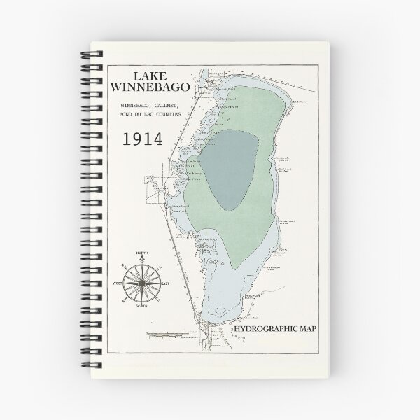 Item preview, Winnebago Lake WI in Winnebago County 1914 designed and sold by Jean Plout.
