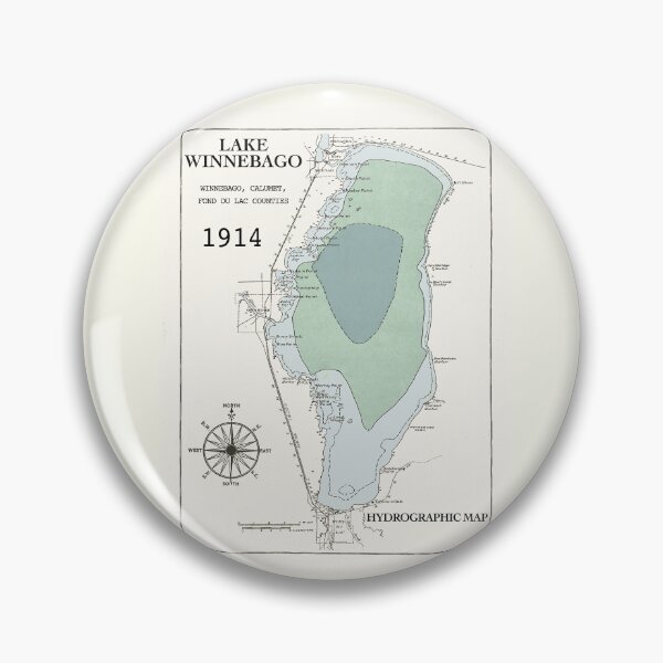 Item preview, Winnebago Lake WI in Winnebago County 1914 designed and sold by Jean Plout.