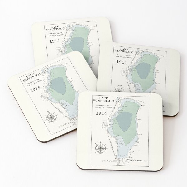 Item preview, Winnebago Lake WI in Winnebago County 1914 designed and sold by Jean Plout.