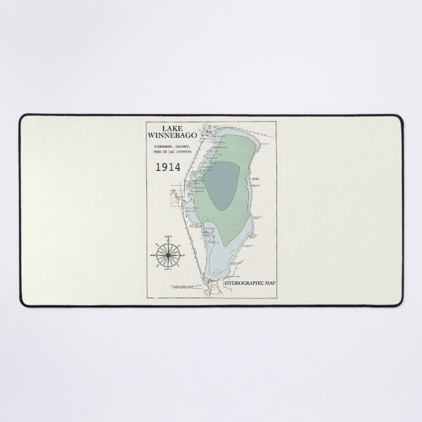 Item preview, Winnebago Lake WI in Winnebago County 1914 designed and sold by Jean Plout.