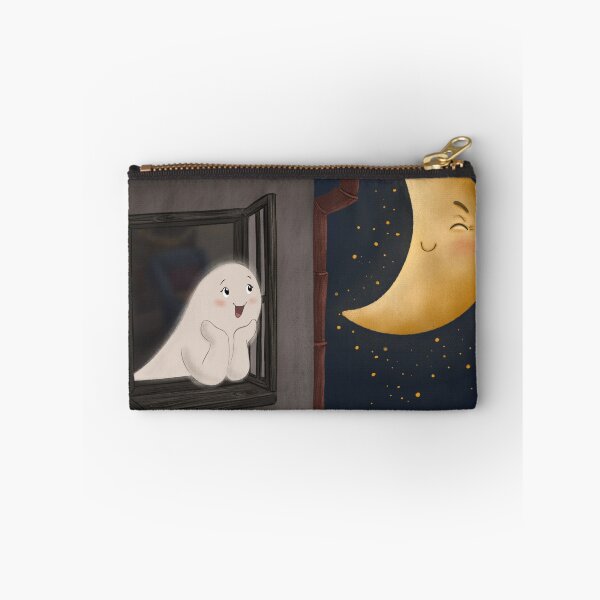 Item preview, Cute ghost and the moon designed and sold by ZeinalArt.