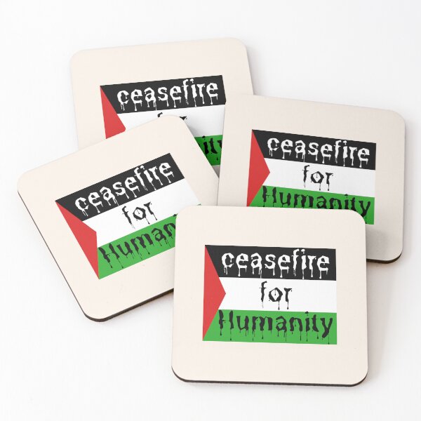 Item preview, ceasefire for humanity, say no to war crimes designed and sold by Randa Ranmania.