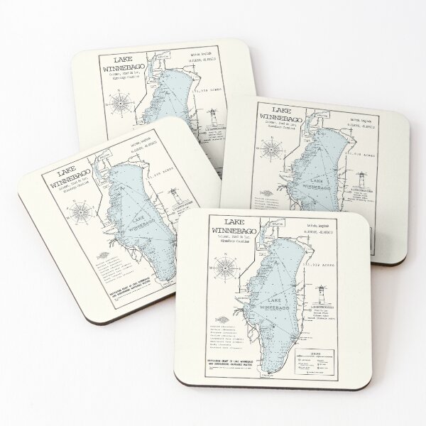 Item preview, Winnebago Lake WI in Winnebago County 1970 designed and sold by Jean Plout.