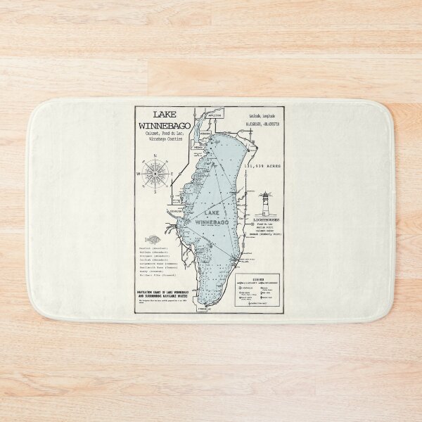 Item preview, Winnebago Lake WI in Winnebago County 1970 designed and sold by Jean Plout.