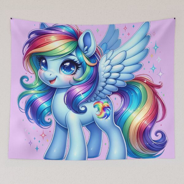 Item preview, Magical Rainbow Pony designed and sold by arcanemuse.