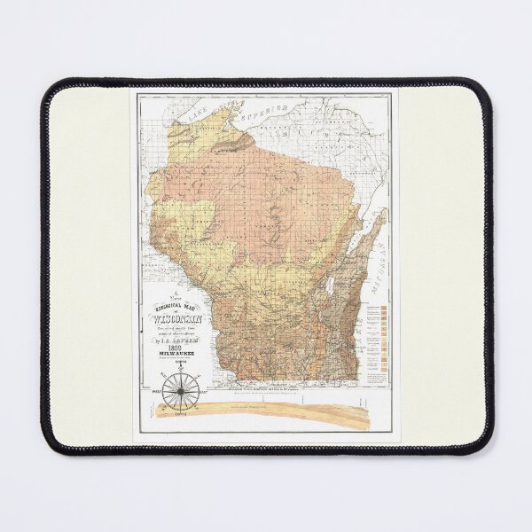 Item preview, Wisconsin State Map 1869 designed and sold by Jean Plout.