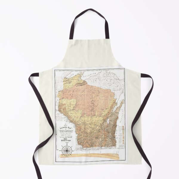 Item preview, Wisconsin State Map 1869 designed and sold by Jean Plout.