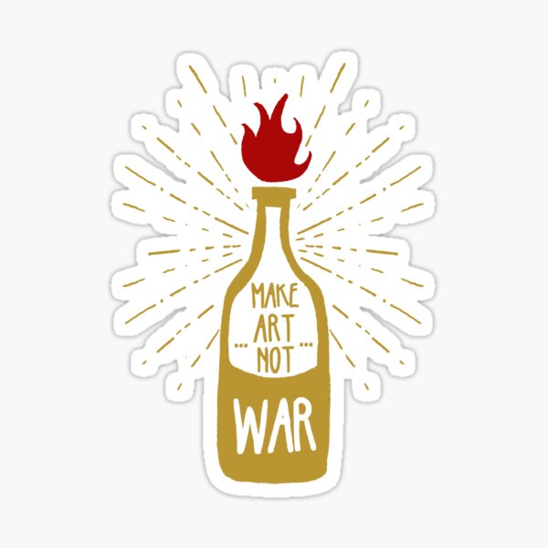Item preview, Make art, not war designed and sold by shop-khalifa.