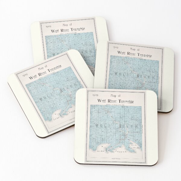 Item preview, Wolf River WI Township Map 1909 designed and sold by Jean Plout.