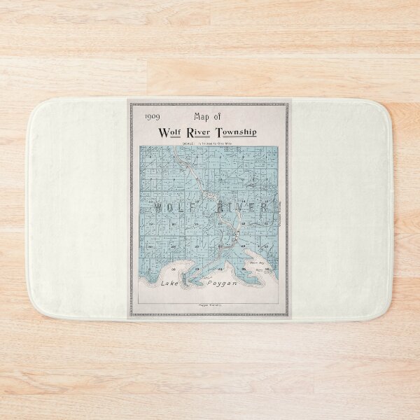 Item preview, Wolf River WI Township Map 1909 designed and sold by Jean Plout.