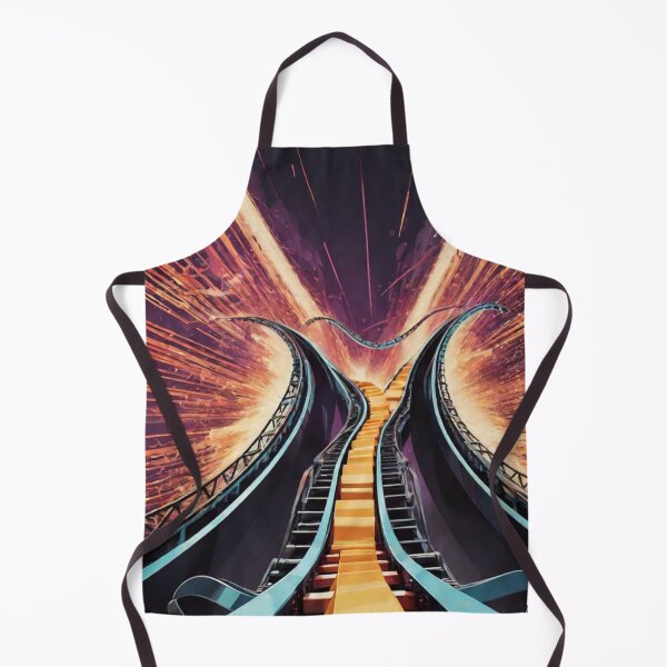 Item preview, For the Love of Roller Coasters - Scary Roller Coaster Tracks and Lightning - Roller Coaster to Nowhere designed and sold by Butler in the Home.