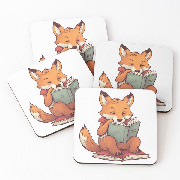 Item preview, Fox Reading from the Animals Sticker Pack designed and sold by STICKERSLALA.