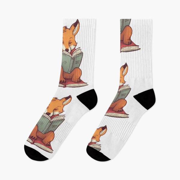 Item preview, Fox Reading from the Animals Sticker Pack designed and sold by STICKERSLALA.