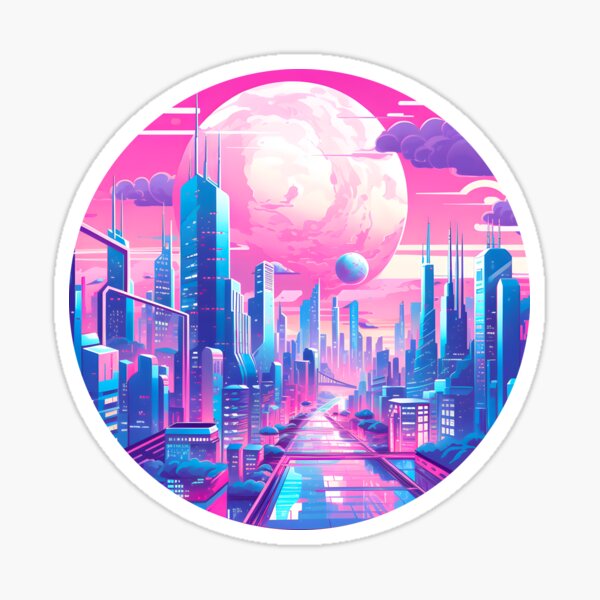 Item preview, Subtle Trans Pride Future City designed and sold by ArtliciousHUMAN.