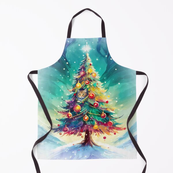 Item preview, Cat Hiding in a Christmas Tree designed and sold by ArtFactoryAI.
