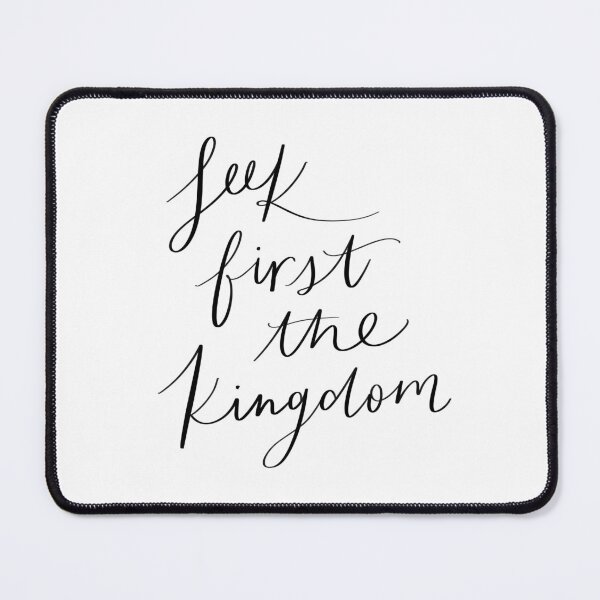 Item preview, Calligraphy Bible Verse | Seek First The Kingdom designed and sold by Annie Huang.