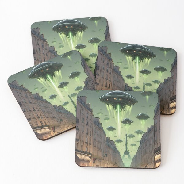 Artikelvorschau, Alien-Invasion in Paris entworfen und verkauft von Armkdesigns.