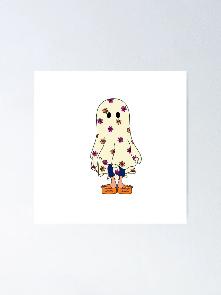 Thumbnail 1 of 3, Poster, Retro Cartoon Ghost designed and sold by RileyandRussell.