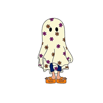 Artwork thumbnail, Retro Cartoon Ghost by RileyandRussell
