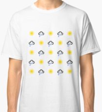 Sun and rain weather symbols Classic T-Shirt