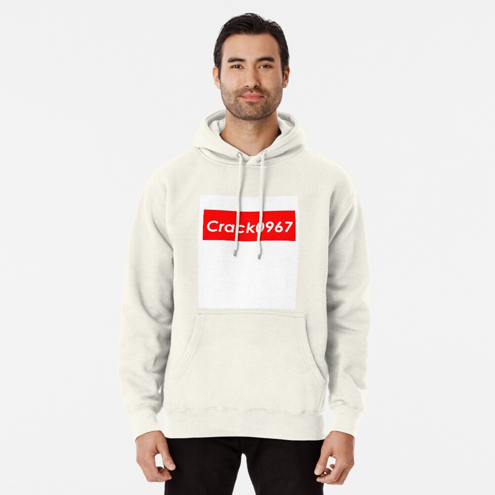 &quot;CRACK0967 FAKE SUPREME&quot; Pullover Hoodie by RedIsGone | Redbubble