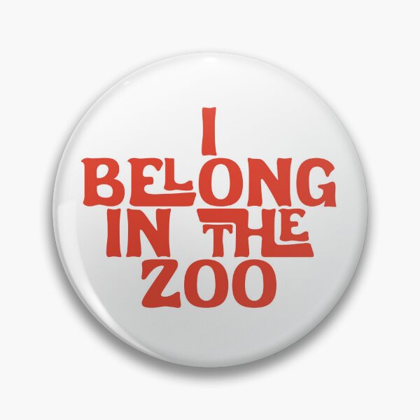 Item preview, I Belong In The Zoo - Red Font designed and sold by SorryFrog.