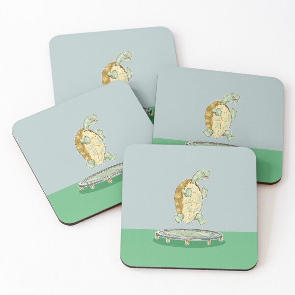 Item preview, Tortoise bouncing on a trampoline designed and sold by piedaydesigns.