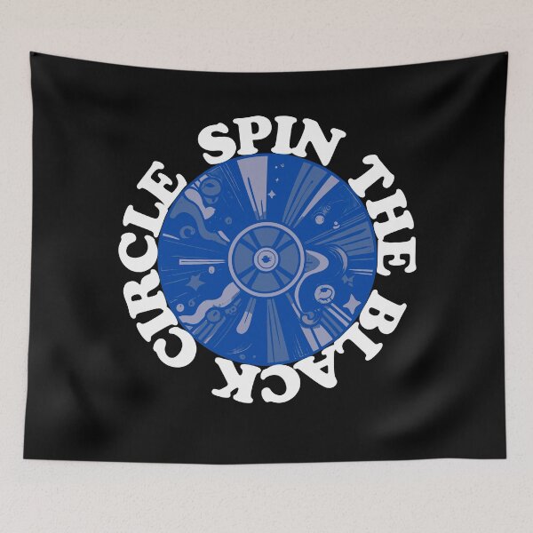 Item preview, Spin The Black Circle Vinyl white text  designed and sold by Ivanc2814.