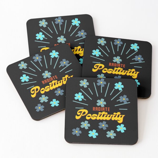 Item preview, Radiate Positivity with Little Blue Flowers designed and sold by TreetopStudios.