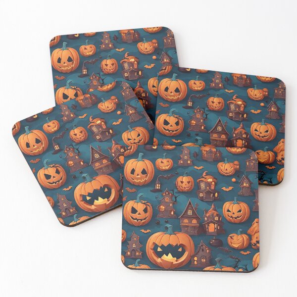 Item preview, Spooktacular Halloween Seamless Pattern with Full Moons, Haunted Houses, and Jack-O-Lanterns designed and sold by Best-Art-32.