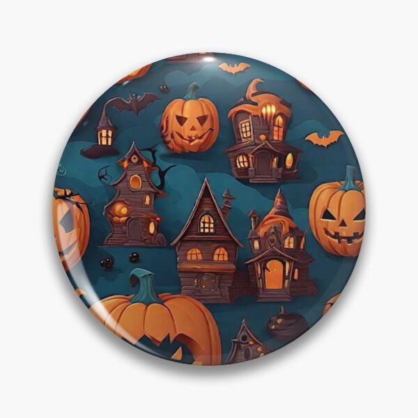 Item preview, Spooktacular Halloween Seamless Pattern with Full Moons, Haunted Houses, and Jack-O-Lanterns designed and sold by Best-Art-32.