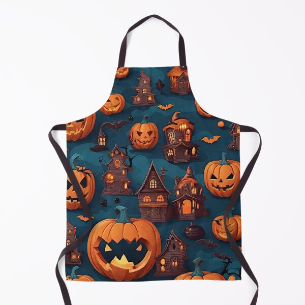 Item preview, Spooktacular Halloween Seamless Pattern with Full Moons, Haunted Houses, and Jack-O-Lanterns designed and sold by Best-Art-32.