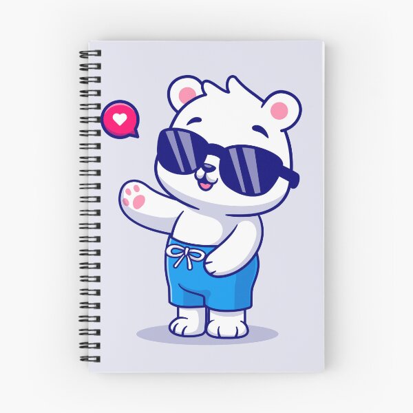 Item preview, Cute Polar Bear Summer Greeting designed and sold by hjian8219.