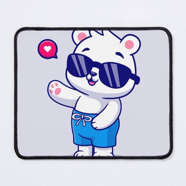 Item preview, Cute Polar Bear Summer Greeting designed and sold by hjian8219.