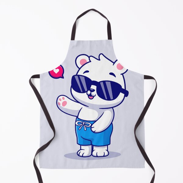 Item preview, Cute Polar Bear Summer Greeting designed and sold by hjian8219.