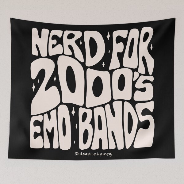 Item preview, Nerd for 2000's Emo Band designed and sold by doodlebymeg.