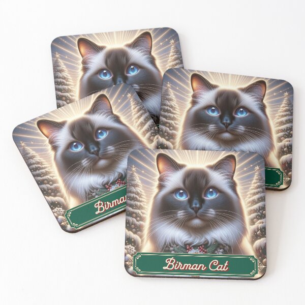Item preview, Christmas Birman Cat In Winter designed and sold by ZenEverAI.