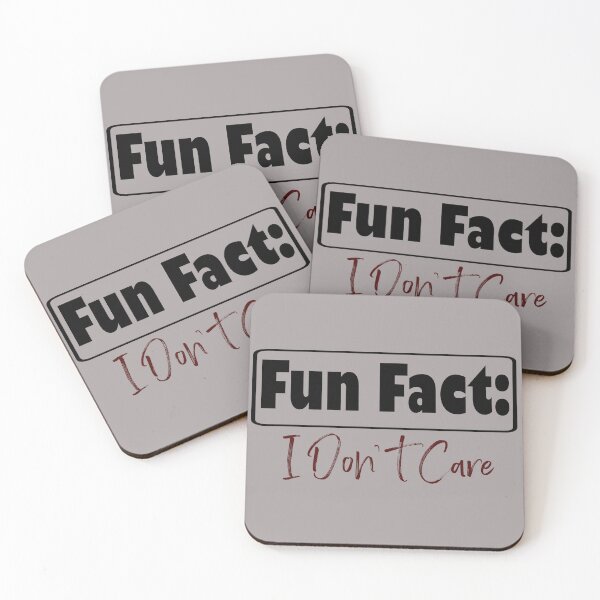 Item preview, Fun Fact: I don't care designed and sold by barefootmk.