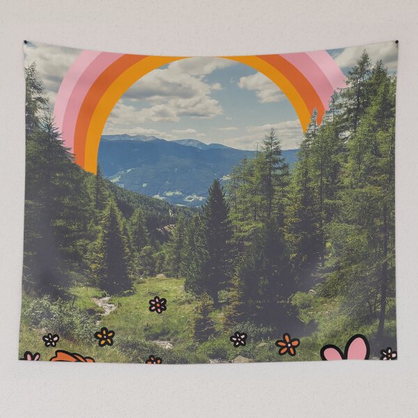 Item preview, Rainbow Mountain Landscape designed and sold by doodlebymeg.