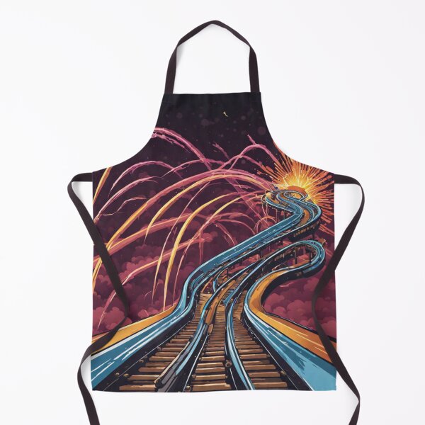 Item preview, For the Love of Roller Coasters - Scary Roller Coaster Tracks and Lightning - Roller Coaster to Nowhere designed and sold by Butler in the Home.