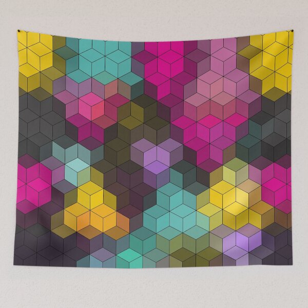Item preview, Multi-colored geometric shapes designed and sold by fuzzyfox.